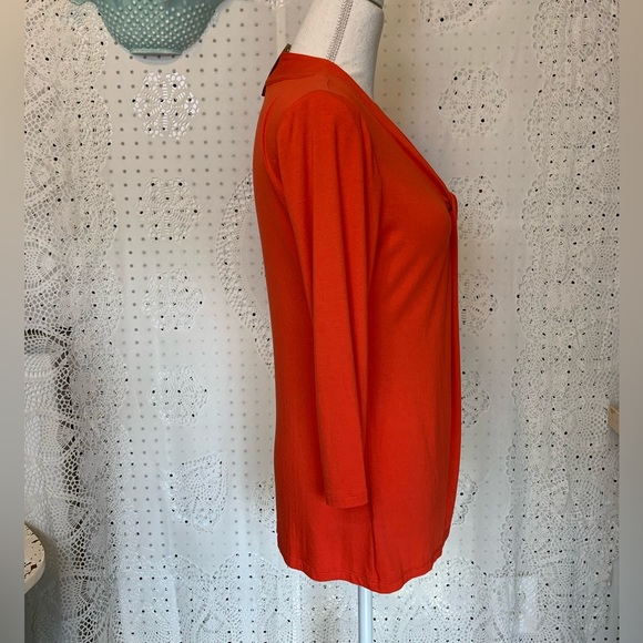 Ann Taylor Women’s Size Small Red Blouse with Long Sleeves NWT Lt Weight EZ2PAK - Picture 5 of 10